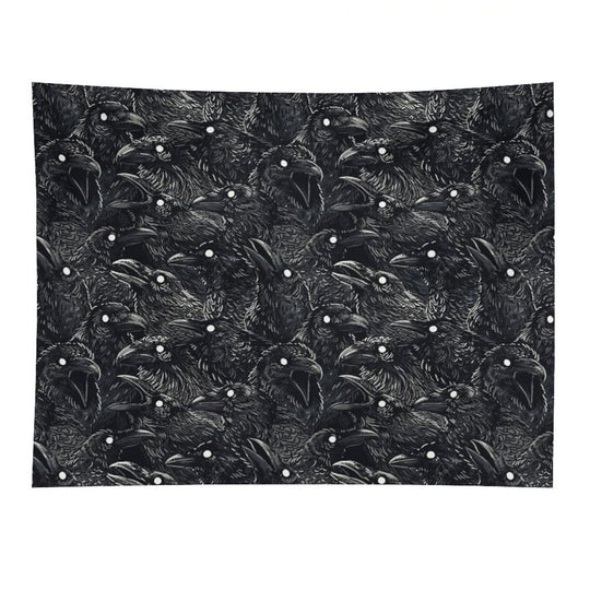 Raven Pattern 2 Tapestry