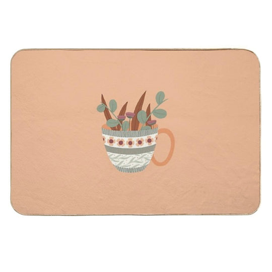 Flower Mug 7  Odorless Bath Mat
