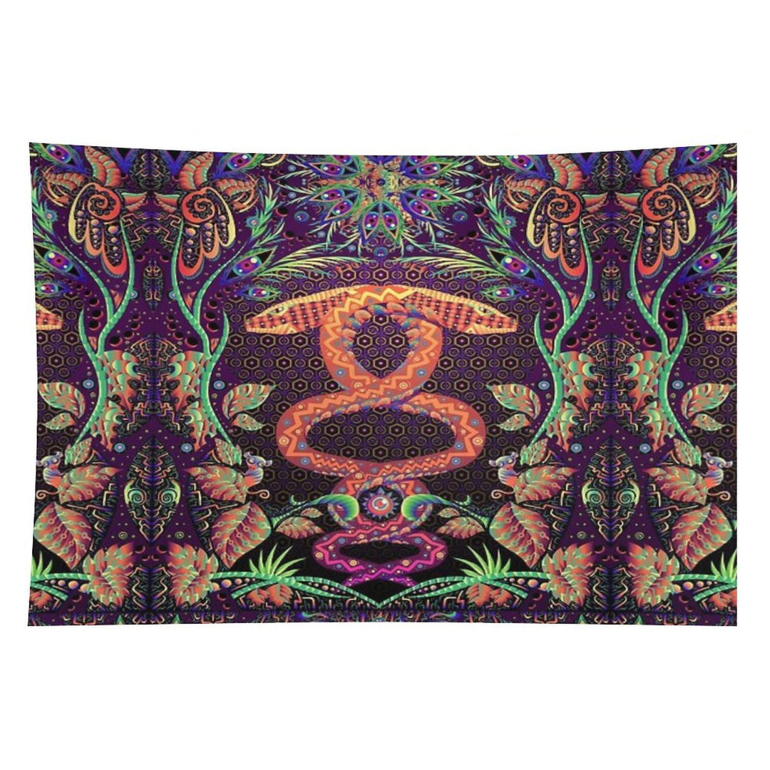 Psychedelic Ayahuasca Snake Spirit Tapestry
