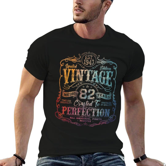 Vintage 1943 Limited Edition 82 Year Old 82nd Birthday  Soft T-Shirt