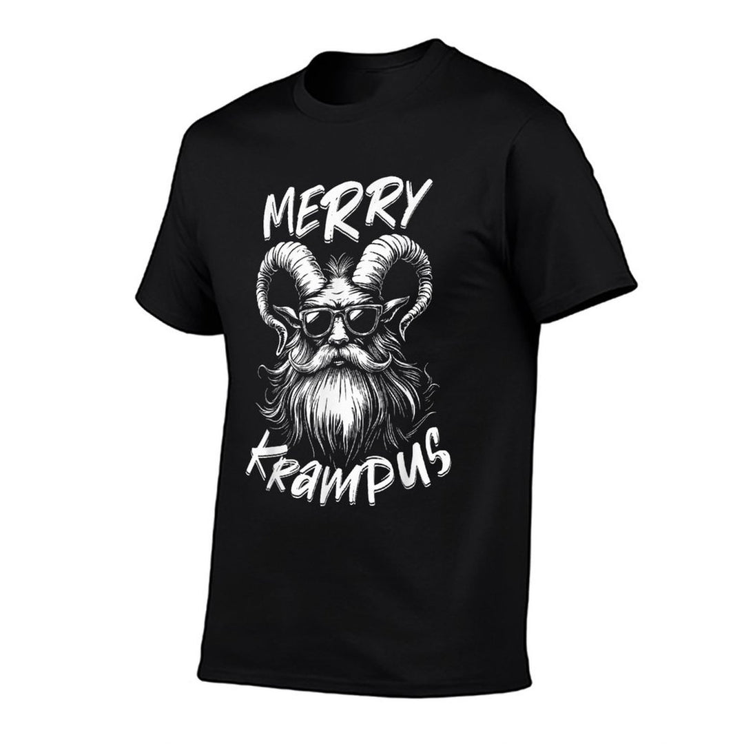Merry Krampus Mythical Kids Mens Christmas Horror  Polyester Blend T-Shirt
