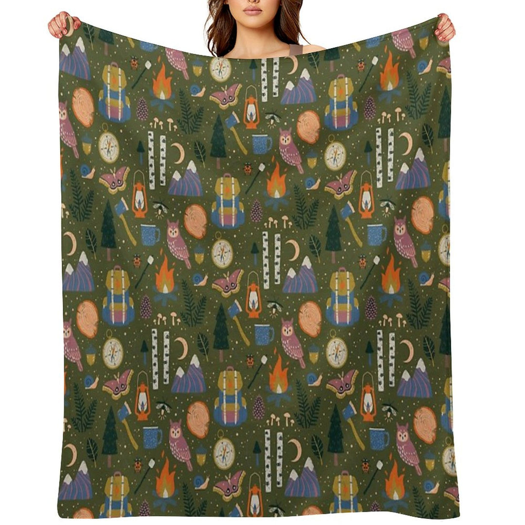 Into The Woods Multi-functional Throw Blanket