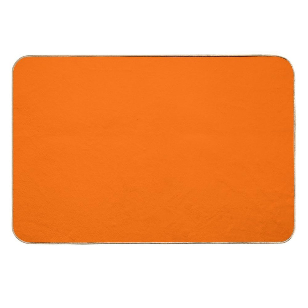 Bright Orange  Easy To Clean Bath Mat