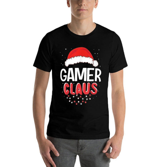 Gamer Santa Claus Christmas Matching Costume  Graphic-printed T-Shirt