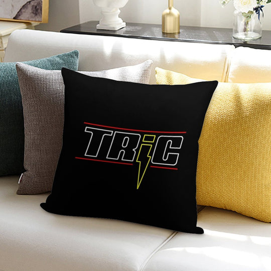 TRIC Logo Soft High-Density Material Throw Pillow