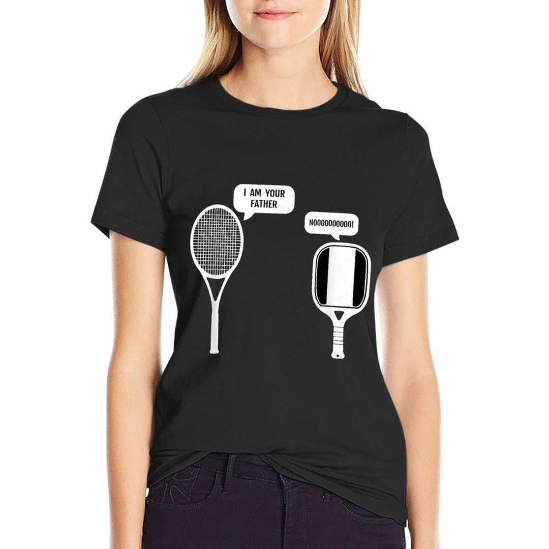 I Am Your Father Funny Pickleball Tennis Racket  Classic T-Shirt