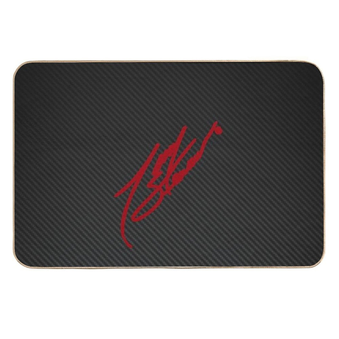 Tony Stewart Carbon Fiber Signature  Easy Maintenance Bath Mat