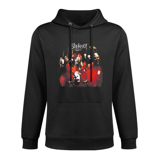 Slipknot Official Self Titled - Mens Black Small Crew Neck Cotton-Polyester Blend Hoodie
