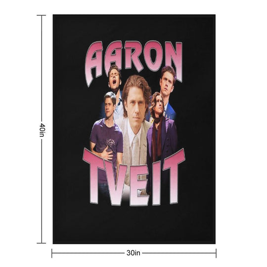 Aaron Tveit Retro Machine-washable Throw Blanket