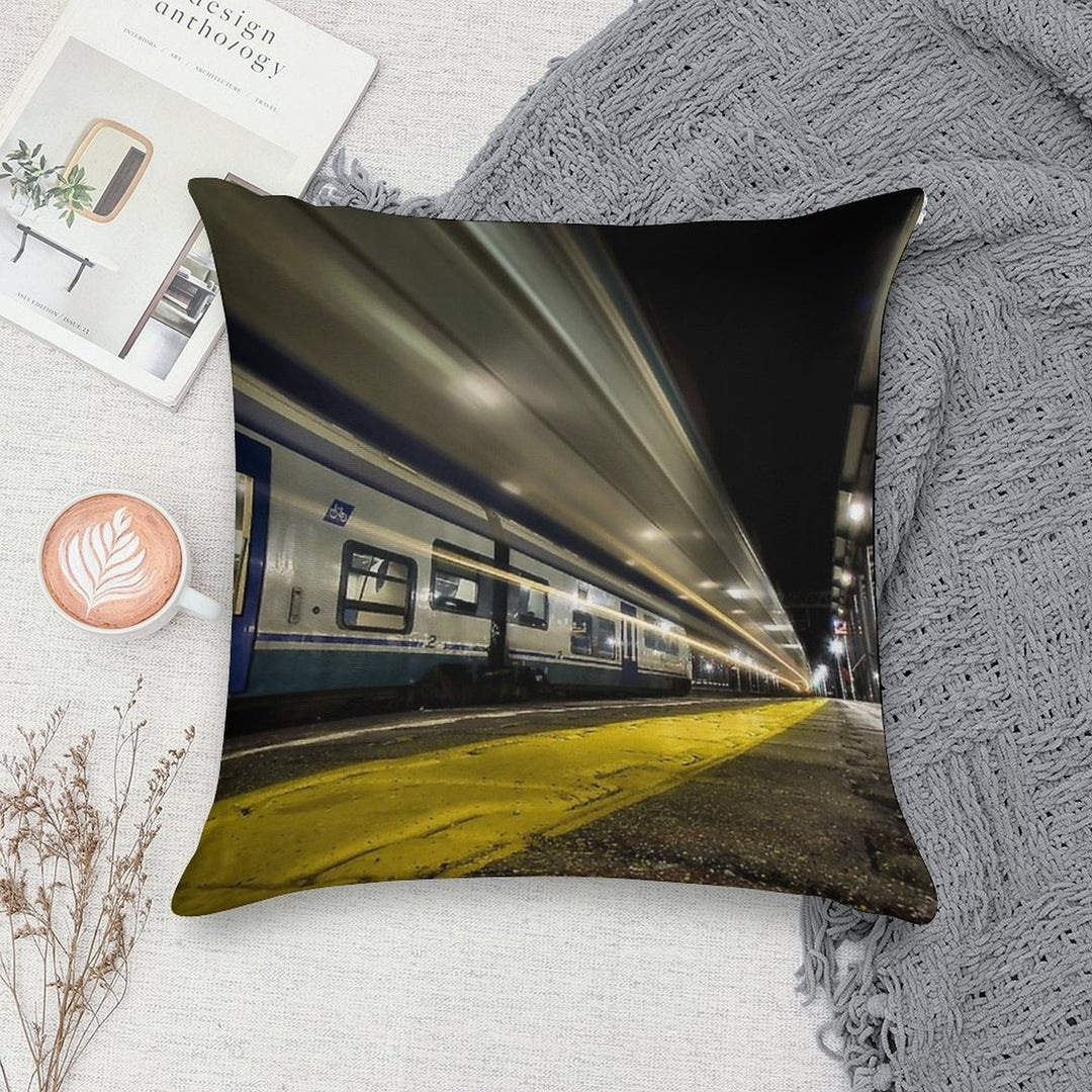 Trenitalia Soft Washable Throw Pillow