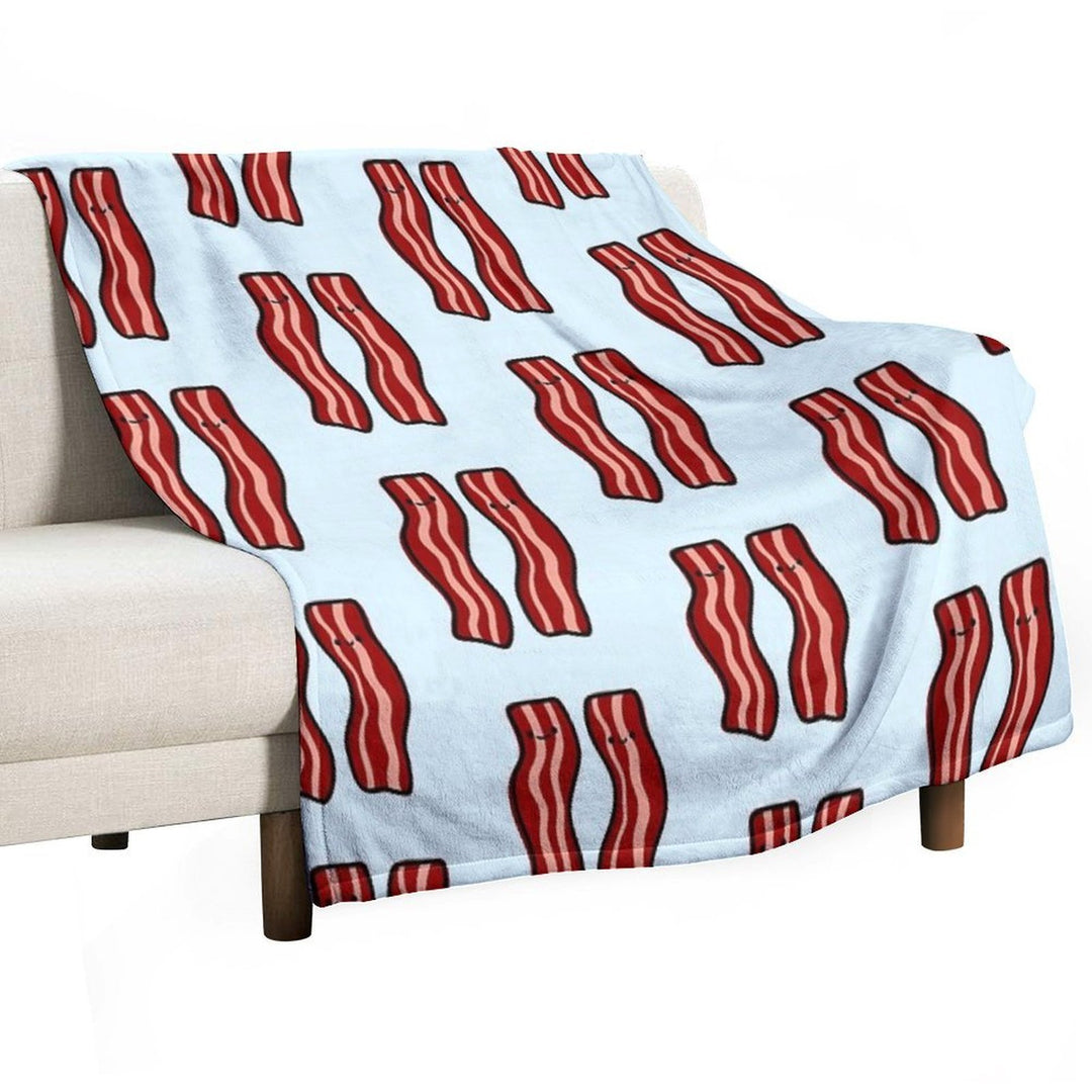 Cute Bacon Multi-functional Throw Blanket