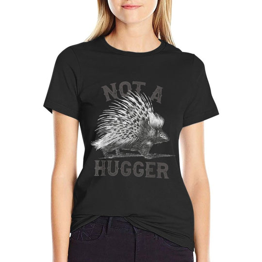Not A Hugger, Funny Porcupine, Antisocial Joke Vintage Style  Moisture-wicking T-Shirt