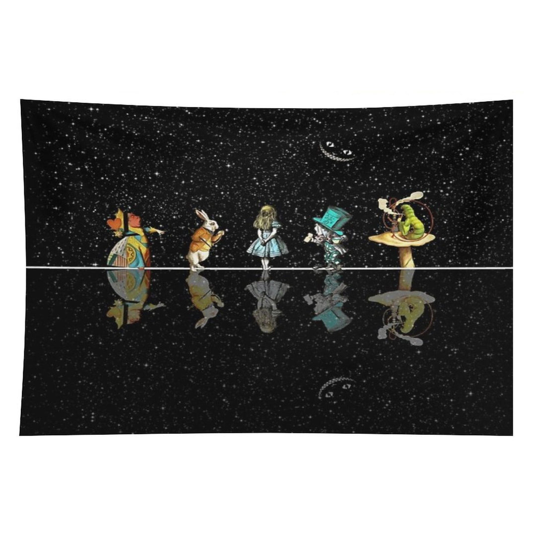Wonderland Starry Night - Alice In Wonderland Tapestry