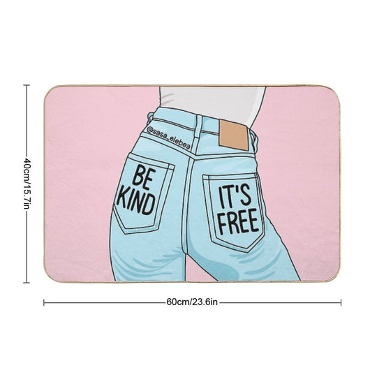 Be Kind by Sasa Elebea  High-Traffic Bath Mat