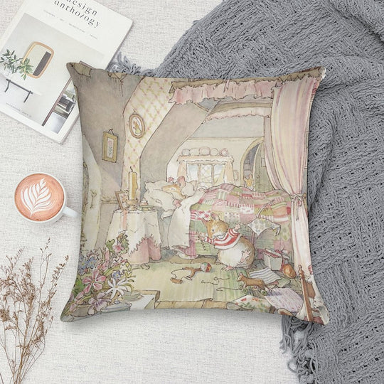 Wilfred's Birthday Morning Soft Short Plush Fabric Throw Pillow