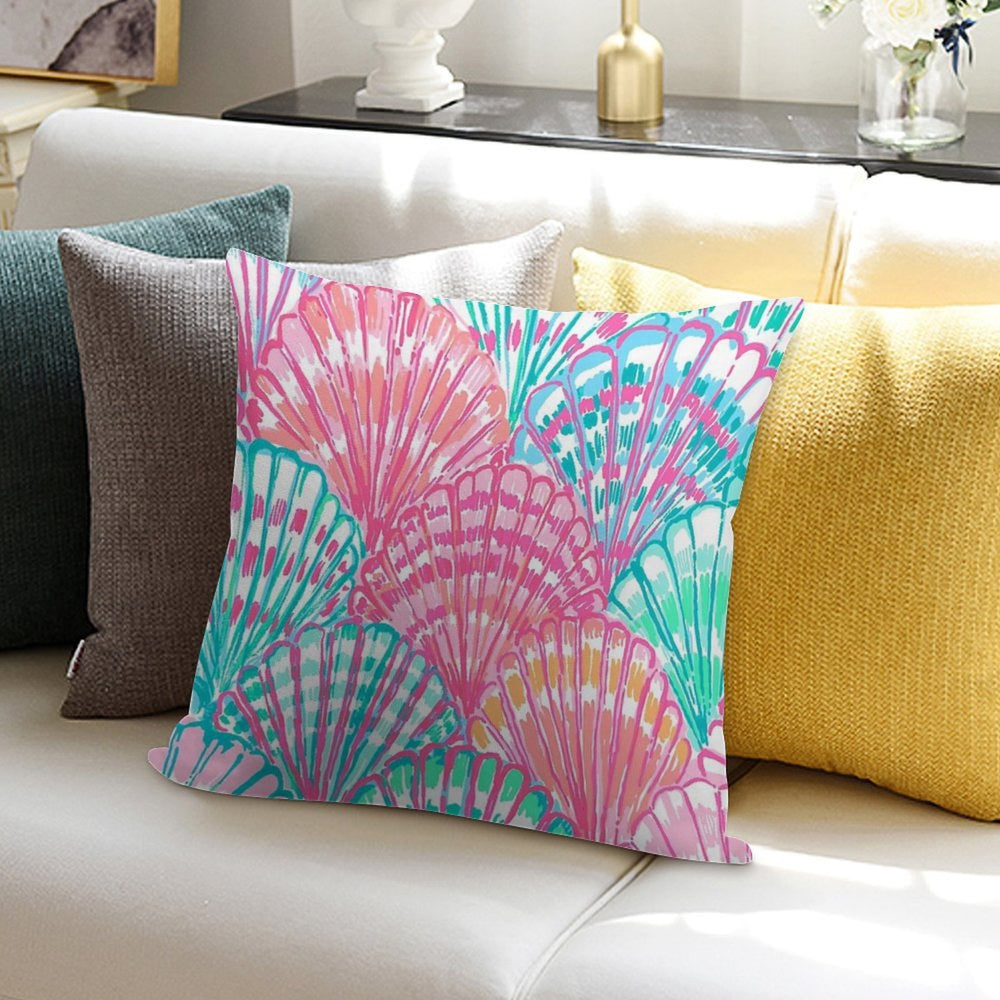 Colorfull Shell Soft Bedroom Essential Throw Pillow