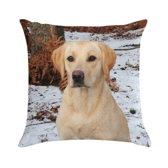 Yellow Lab Soft Multiple Sizes Throw Pillow
