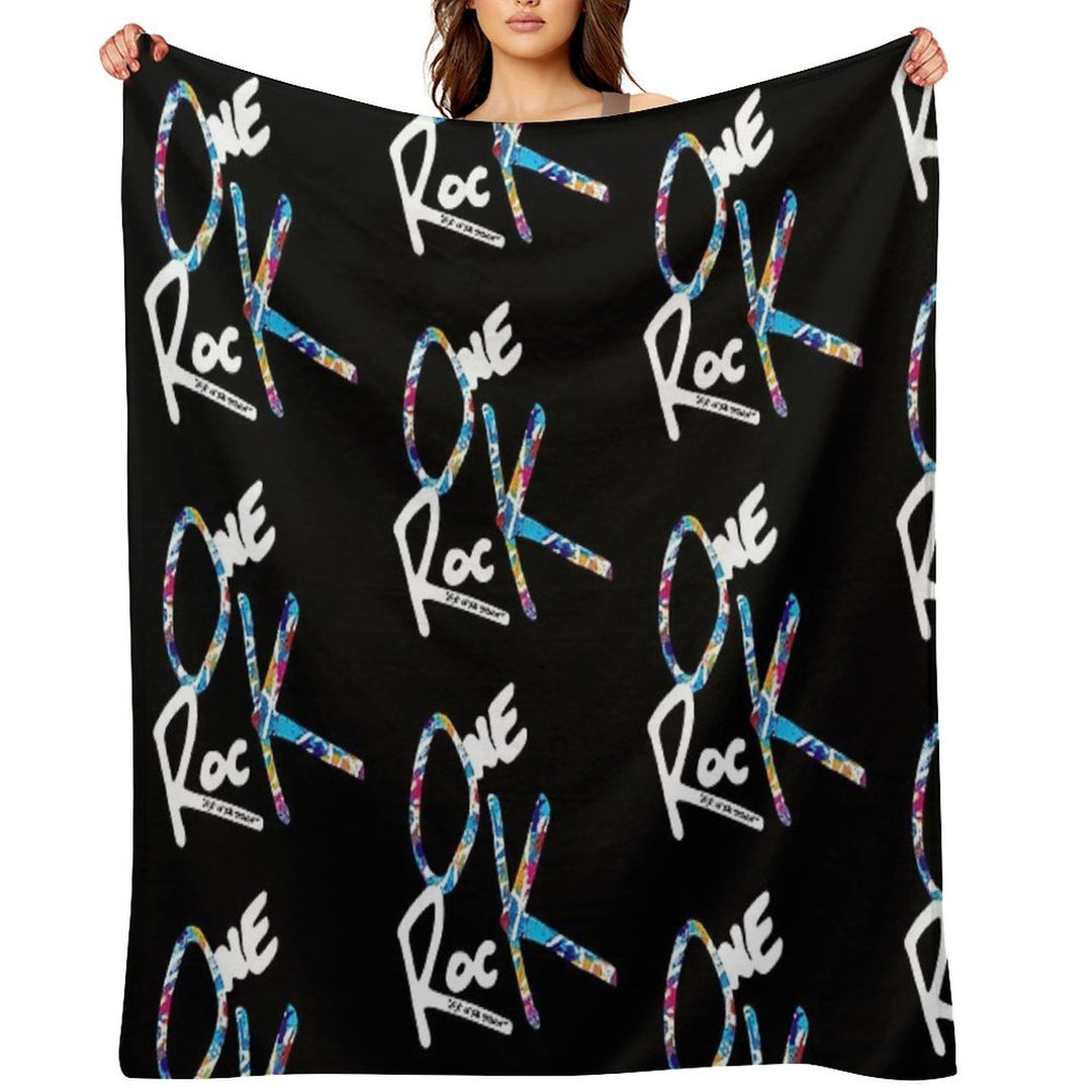 One OK Rock Eye of The Storm White Machine-washable Throw Blanket