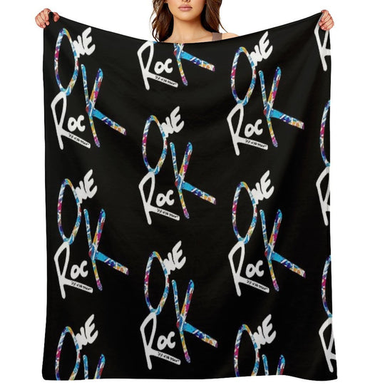 One OK Rock Eye of The Storm White Machine-washable Throw Blanket