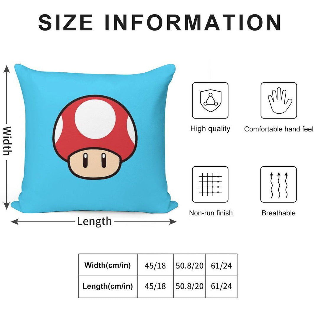 Mushroom Pillow Soft Durable Construction Throw Pillow