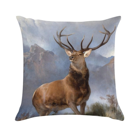The Monarch of The Glen by Edwin Landseer Soft Multiple Sizes Throw Pillow