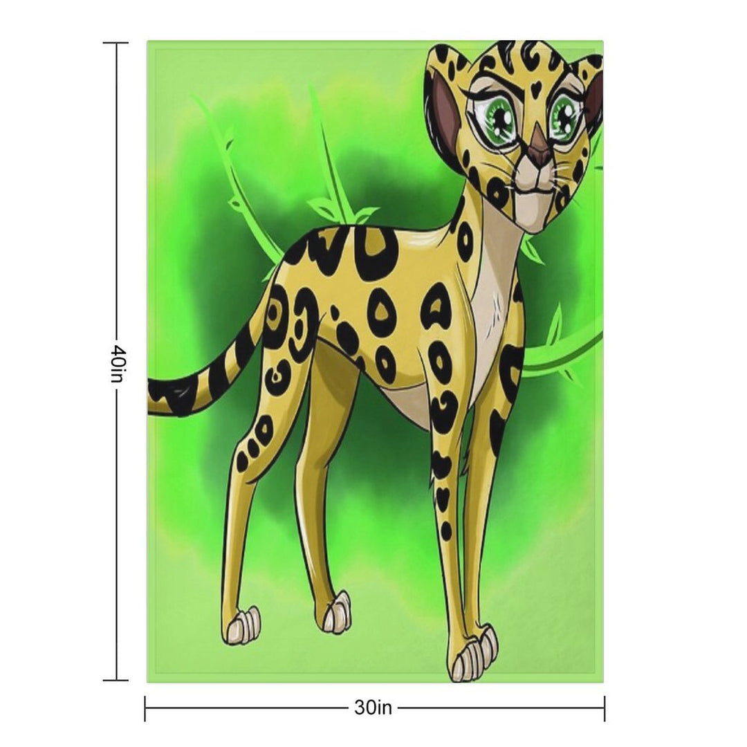 Lion Cartoon Guard Fuli Comfort Throw Blanket