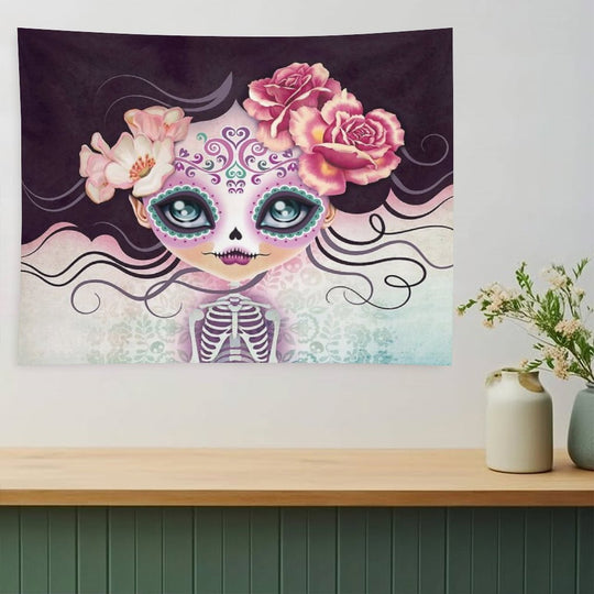 Camila Huesitos - Sugar Skull Tapestry