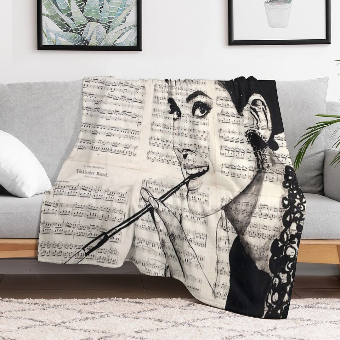 Audrey Hepburn Durable Throw Blanket