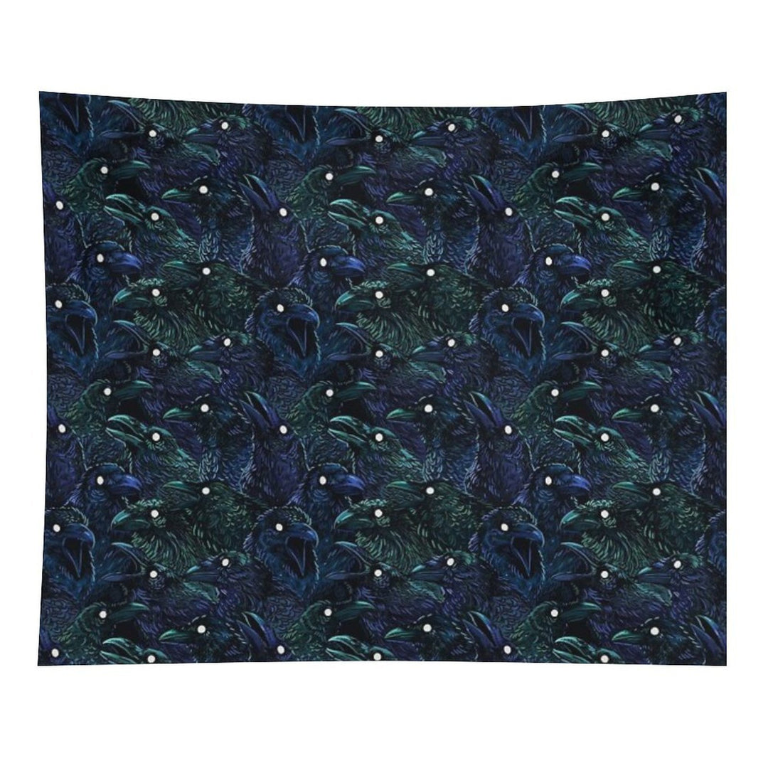 Raven Pattern Tapestry