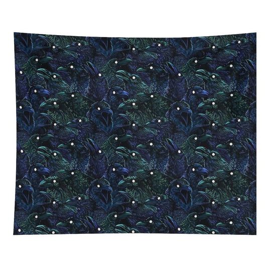 Raven Pattern Tapestry