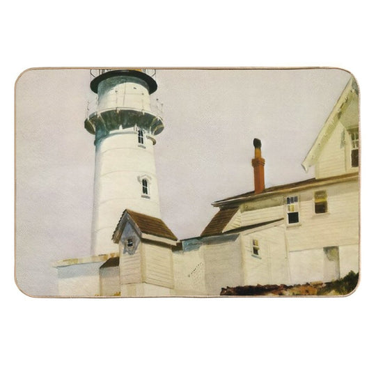 Light at Two Lights   1927 by Edward Hopper  Long-Lasting Bath Mat