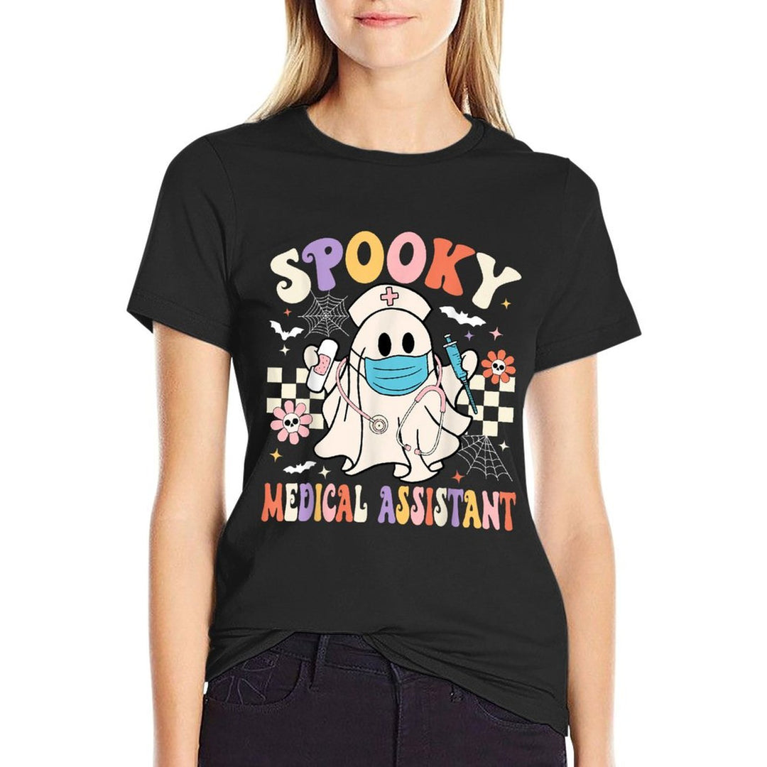 Spooky Medical Assistant Ghost Medical Assistant Halloween  Odor-resistant T-Shirt