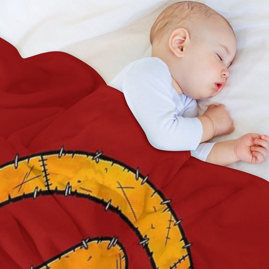 Vault Symbol Stitched - Borderlands Velvety-soft Throw Blanket