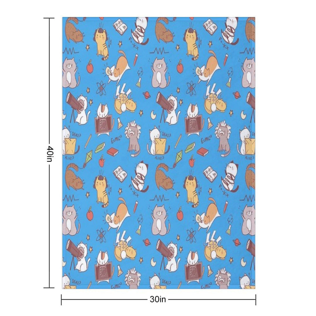 Science Kittens Anti-pilling Throw Blanket
