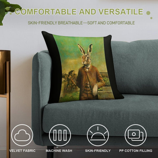 Hirsute Soft Durable Construction Throw Pillow