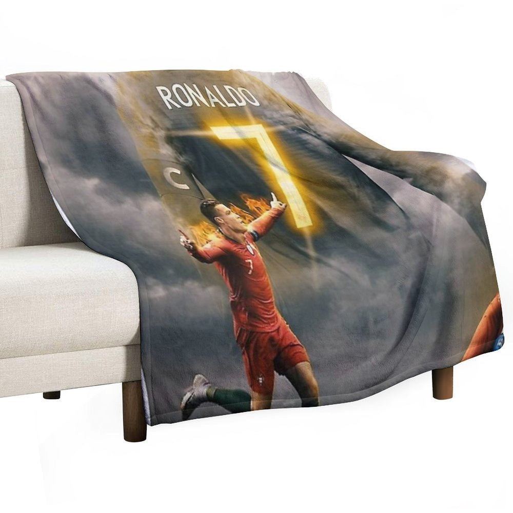 Aesthetic Ronaldo Poster Gift-ready Throw Blanket