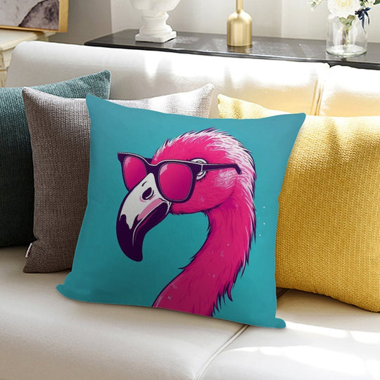Hot Pink Flamingo Soft Multiple Sizes Throw Pillow