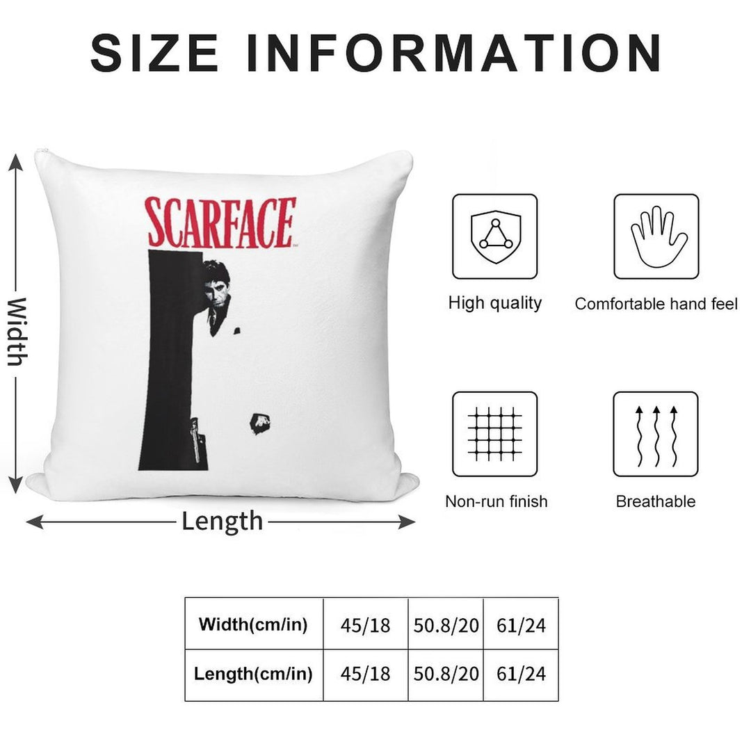 Scarface Original Soft Skin-Friendly Throw Pillow