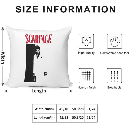 Scarface Original Soft Skin-Friendly Throw Pillow