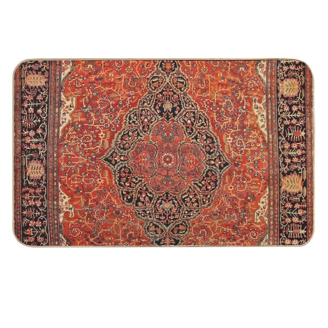 Antique Persian Sarouk Farahan Rug Print  Multi-Purpose Bath Mat