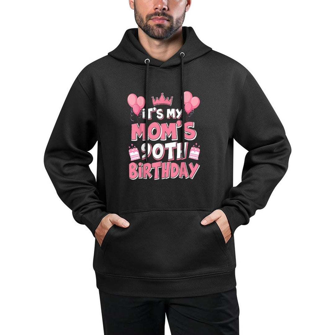 Balloons Its My Moms 90th Birthday 1935 90 Years Old Versatile Streetwear Hoodie