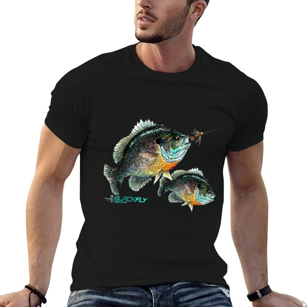 Black Fly Bluegill Fishings Panfish Jigs  Soft T-Shirt