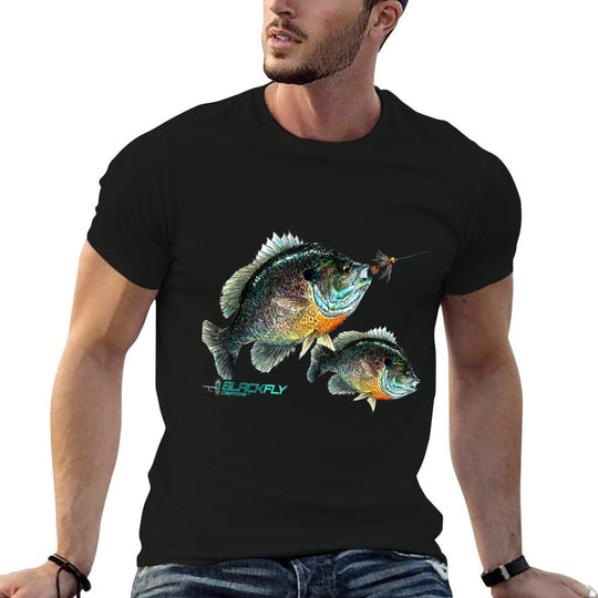 Black Fly Bluegill Fishings Panfish Jigs  Soft T-Shirt