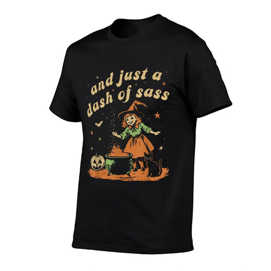 Vintage Funny And Just A Dash Of Sass Dark Humor Halloween  Classic T-Shirt