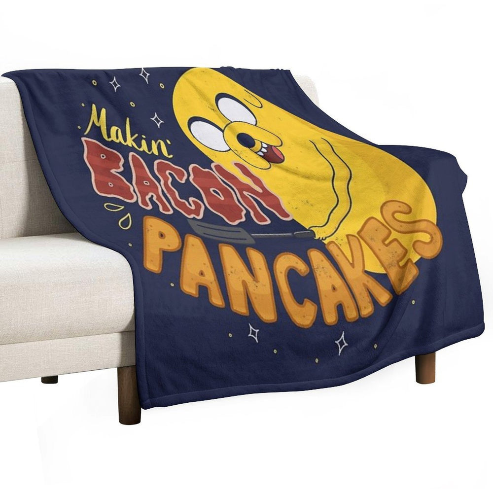 Makin' Bacon Pancakes - Jake The Dog Travel-friendly Throw Blanket
