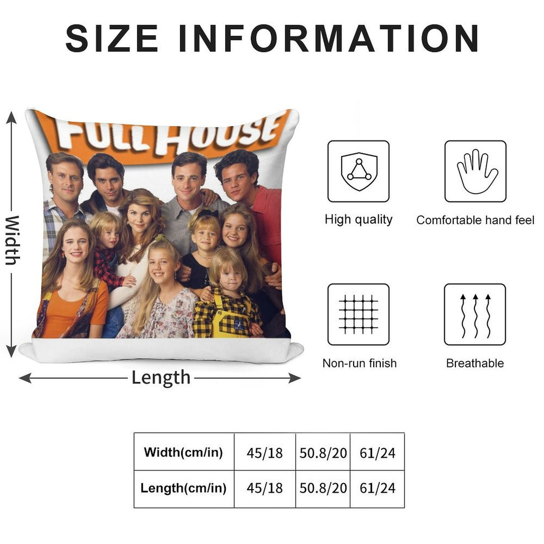 Full House Case Soft Home Decor Throw Pillow