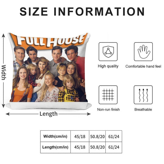 Full House Case Soft Home Decor Throw Pillow