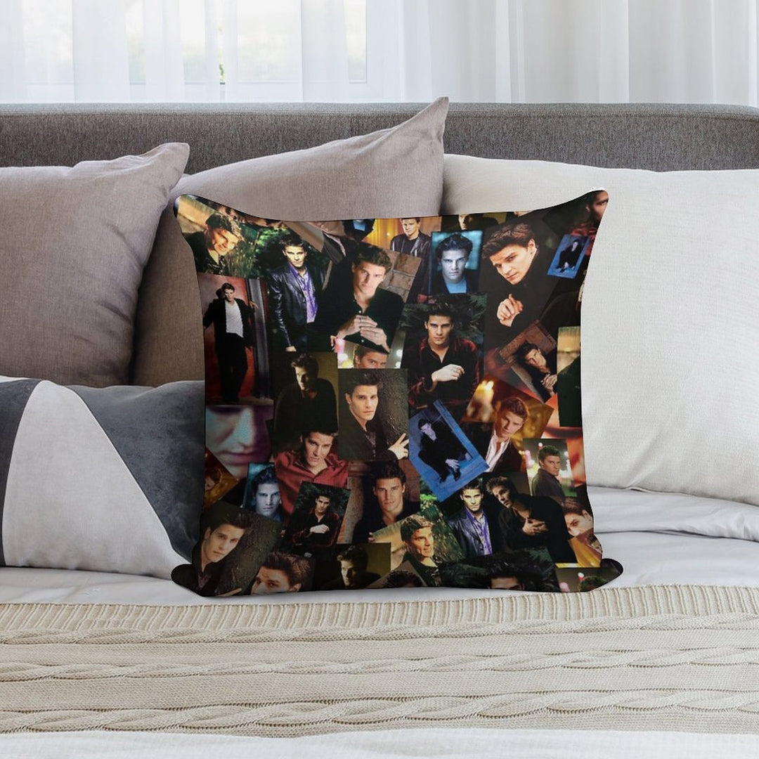 Angel Collage Soft Bedroom Essential Throw Pillow