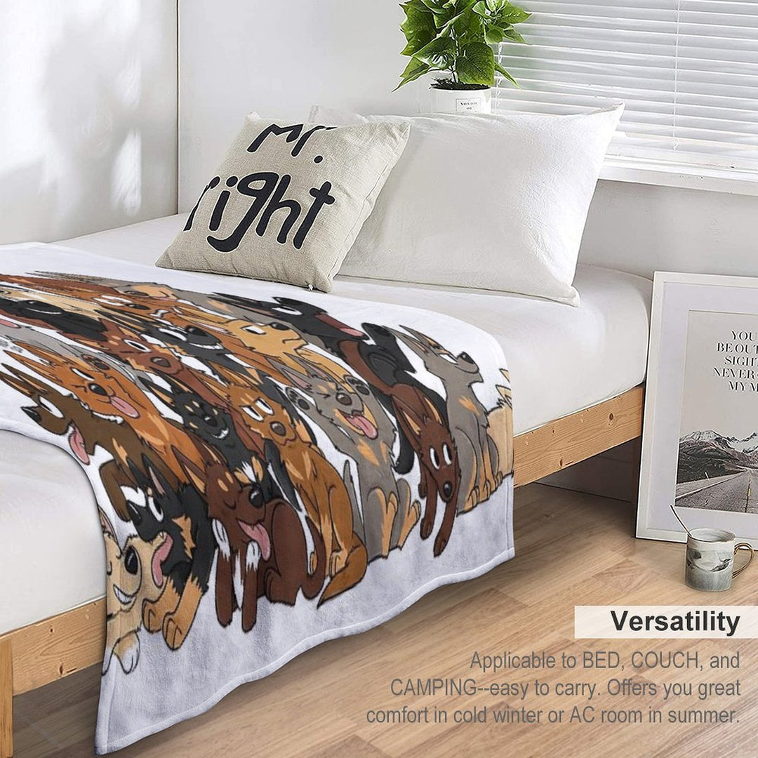 Kelpie Pile Gift-ready Throw Blanket