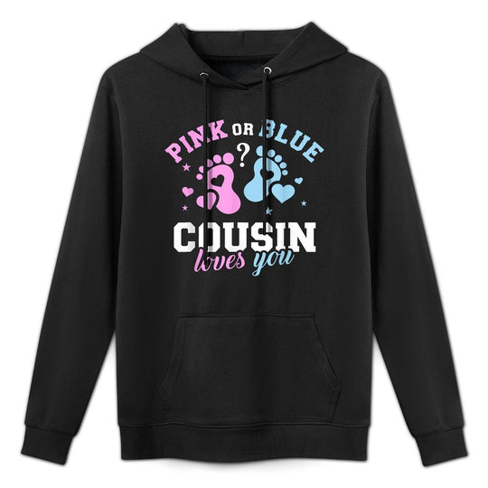 Gender Reveal Cousin Moisture-Wicking Hoodie